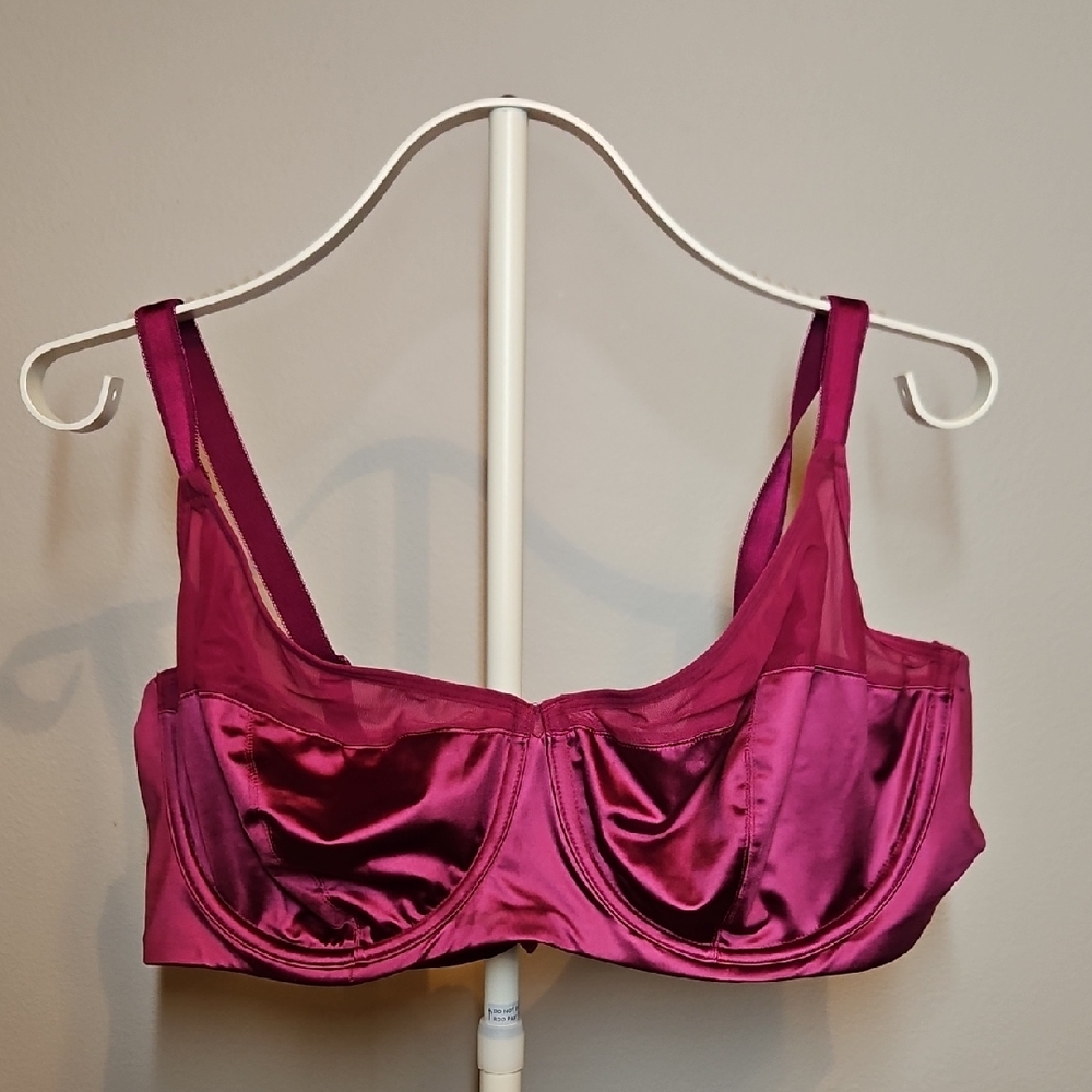 Torrid Curve Luxurious Satin Underwire Bra - Mauve Tone 44C